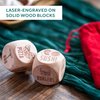 KLUBI Date Night Dice for Couples 2 Engraved Wooden Food Takeout Dice Date Night Gifts for Couples Gifts for Girlfriend Fun Gifts for Her What to Eat Dice Dinner Choosing Dice for Couples