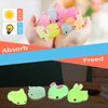 POKONBOY Mochi Squishy Toys Glow in The Dark for Party Favors - 30 Pack Mini Kawaii Cute Animal Squishies Stress Relief Squishy Animals Mochi Cat Squishy with Gift Box