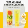 lapalette Beauty Vita Yellow Fresh Cleanser 3.38fl.oz | Gentle Make-up Remover | 1-step Cleanser | 88% Moisturizing Essence | Natural Vitamin Facial Cleanser | Korean Skincare