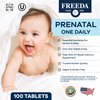 FREEDA Prenatal Vitamin - Kosher Prenatals - Prenatal Vitamins with Iron, Prenatal Folic Acid, Choline, Vitamin D - One Daily Pre Natal Multivitamin Support for Pregnant & Lactating Women (100)