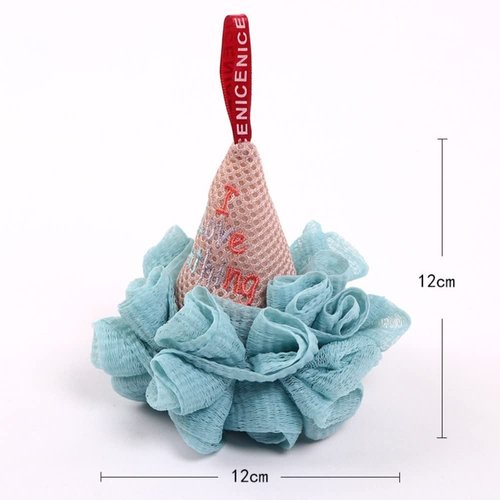 3 Pieces Ice Cream Bath Balls Kids Bath Shower Sponge Body Cleaner Scrubber Skin Exfoliating Sponge Bath Accessories