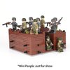 MOOXI WW2 Weapons Depot Military Building Block Set(252PCS).Build Different Combat Military Buildings.