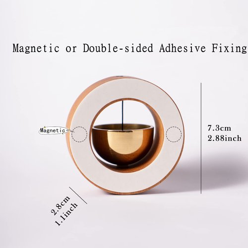 Shopkeepers Bell for Door Opening - Magnetic Attached Doorbell Chime for Business - Unique Office Ornaments and Hanging Decoration for Entrance, Fridge Sticker and Barn Door - Creative Gift