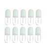 FOMIYES 10Pcs 5ml Cute Capsule Shaped Mini Lip Gloss Tubes Refillable Lip Balm Bottles Clear Empty Lip Balm Containers Plastic Lipstick Tube with Wands for DIY Cosmetics Green