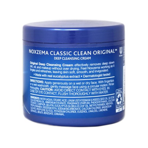 Noxzema Classic Clean Cream Original Deep Cleansing 14.4 Oz (Pack of 2)