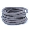 La Tartelette 4 mm Elastic Bands Hair Ties Children Rubber hair headbands - 10 Pcs (Grey)