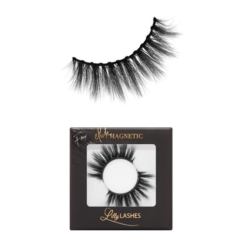 Lilly Lashes Click Magnetic Eyelashes - Miami Magnetic Faux Mink Lashes for a Natural Look - False, Wispy Magnet Eyelashes - Vegan Makeup Lash Extension - Magnetic Eyelashes Without Eyeliner
