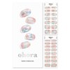 ohora Semi Cured Gel Nail Strips (N Newtro no.1) - Works with Any Nail Lamps, Salon-Quality, Long Lasting, Easy to Apply & Remove - Includes 2 Prep Pads, Nail File & Wooden Stick - Jewel - Gemstone