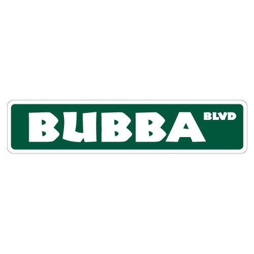 [SignJoker] BUBBA Street Sign new road redneck hillbilly gift novelty street sign road Wall Plaque Decoration