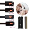 Brow Pencil Mapping Kit 12pcs Microblading Eyebrows Pencil 1pc Permanent Makeup Eyebrow Pencil Duckbill Sharpener 2pcs Razors 10pcs Eyebrow Mapping Stickers (Grey Pencil)