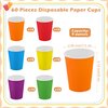 URATOT 60 Pieces 9 Ounce Disposable Paper Cups Rainbow Party Cups Drinking Cups for Party, DIY and Holiday, 6 Colors