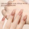 JODSONE 23PCS Gel Nail Polish Set 20 translucent Jelly Color Natural and Elegant Long Lasting Suitable for Home and Salon