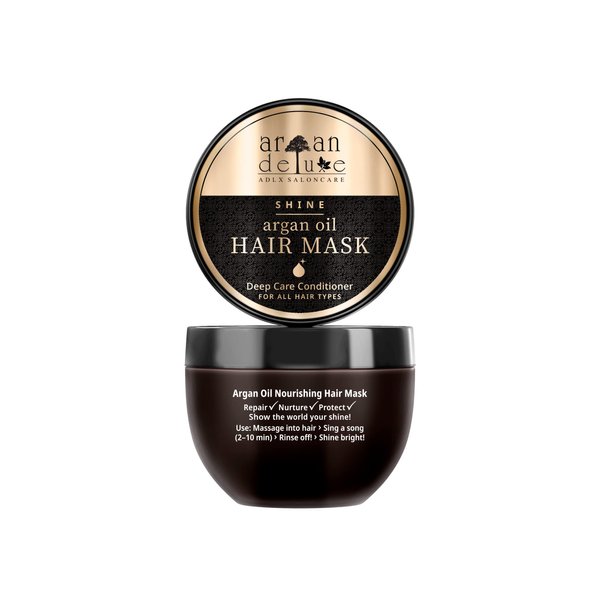 Argan Deluxe Hair Mask and Scalp Rejuvenating Deep Conditioner Masque, 250 mL