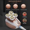 Electric-Razor-for-Women-Shaver Rechargeable Rotary Waterproof Painless Trimmer Cordless Hair Remover with Detachable Head Wet Dry Use for Womens Legs Face Lips Pubic Hairs Bikini Body