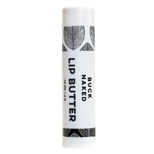 Buck Naked (Unscented) Lip Butter - Organic Cold-Pressed Oils & Beeswax to Soothe & Protect - Lip Balm Handmade in USA by DAYSPA Body Basics
