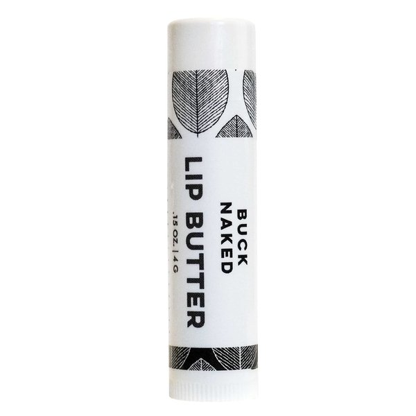 Buck Naked (Unscented) Lip Butter - Organic Cold-Pressed Oils & Beeswax to Soothe & Protect - Lip Balm Handmade in USA by DAYSPA Body Basics