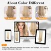 AISI BEAUTY 7PCS Clip in Hair Extensions, 20 Inches Long Straight Layered Hair Extensions Upgrade Soft Lace Weft Lightweight Hair Extensions for Women(Ash Blonde with Platinum Blonde)