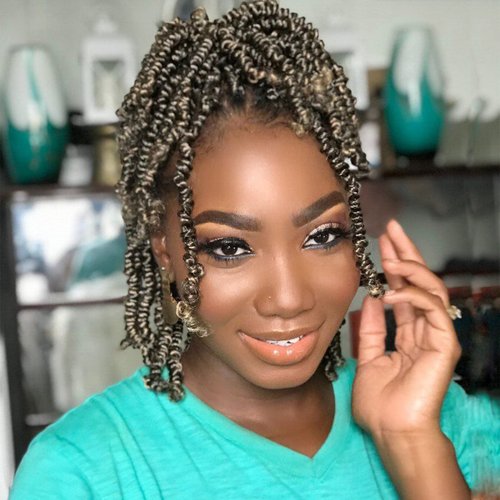 TOYOTRESS Bob Spring Twist Hair - 6 inch 8 packs Pre-twisted Kids Crochet Hair Spring Twists Crochet Braids, Synthetic Braiding Hair Extensions (6 Inch, T27)