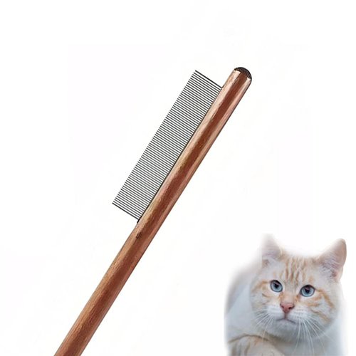 Dematting Comb for Dogs,Flea Comb for Dogs,CISHNOU Solid Wood Pet Comb Grooming Tool for Cats,Dogs and rabbits (Single tooth)