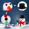 Fovths 15 Pieces Christmas Snowman Making Set Build Snowman Craft Kit Foam Putty Snowman DIY Toys Modeling Clay Decorating Supplies for Xmas School Home Party Favors
