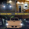 GIVEDOUA 1156 LED RV Bulb, 1003 BA15S 1141 7506 LED Replacement Light Bulbs for 12V RV Car Camper Trailer Interior Indoor Lights Backup light etc, Super Bright 5050 18-SMD 6000K White,（10pcs）