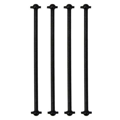 4Pack Front/Rear Center Drive Dogbone Shaft 100mm 538104 Transmission Shaft Compatible with Redcat Racing HSP HPI FS-Racing 1/10 RC Car Monster Truck (Black)
