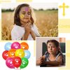 Jesus Loves You Balloon Christian Religious Jesus Balloon for Sunday School Supplies He Is Risen Easter Party Favors