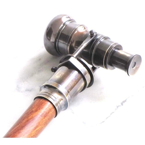 Nautical Collectible Antique Finish Brass Telescope Spyglass Walking Stick Rustic Vintage Home Decor Gifts