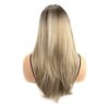MocNeavian Blonde Wigs for Women 23 Inches Long Wavy Ombre Blonde Wigs Middle Part Ombre Natural Looking Synthetic Fiber Heat Resistant Wig Women's Wigs for Daily Use Women's Charming Wigs