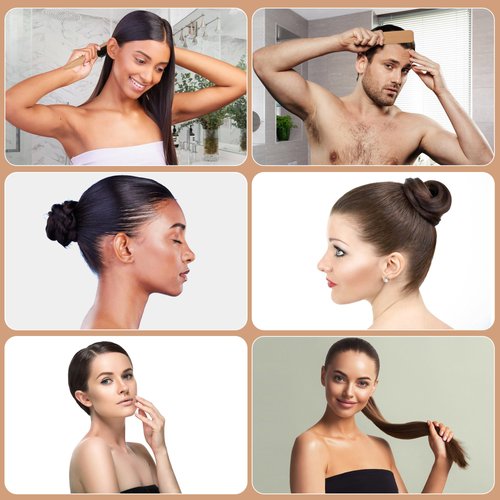 OWIIZI Slick Back Hair Brush for Smoothing Ponytail, Soft Boar Bristle Styling Edge Control Brush for Sleek Hair, Wooden Rat Tail Pointed Handle Wax Stick for Hair, Teasing Hair Brush for Men Women