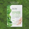 Skin Aesthetics Mint & Tea Tree Foot Masks Moisturizing Socks - Repair & Soften Cracked & Dry Feet, Hydrating & Exfoliating Foot Mask - Cruelty Free Korean Skin Care For All Skin Types - 3 Pairs
