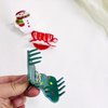 Christmas Tree Hair Claw Clips, Christmas Hair Clips Cute Tree Hair Grip Clips Strong Hold Cartoon Acrylic Jaw Claw Clips Christmas Claw Clips Nonslip Hair Barrettes Festive Hair Decoration for Women