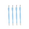 4 Pcs Cuticle Trimmer Pusher Remover, Rubber Tip Gentle on Nail Bed, Stainless Steel Cuticle Remover, Manicure Tool for Fingernails