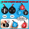 Gemscream 6 Pcs F Bomb Stress Ball 2.5" Funny Stress Balls for Adults Funny Gag Gift Bulk Novelty Stress Relief Balls for Adults Coworkers Party Favors