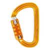 Petzl SM'D Carabiner - Versatile, Lightweight, Compact, D-Shaped Locking Carabiner for Rock and Ice Climbing - TRIACT-Lock
