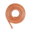 QWORK Flat Copper Braid Cable, 20ft 6mm Flat Copper Braided Ground Strap Wire, Flexible Shielding Wire Mesh, 1 Pack