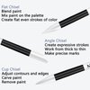 BQAN 5Pcs Nail Art Silicone Pens Nail Art Foil Pen Acrylic Handle Nail Polish Carving Pen Rubber Tip Brushes