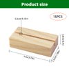 ISUSSER 15 Pieces Wood Table Number Stands Wood Place Card Holders Picture Holder Acrylic Sign Holdersr for Ceremony Birthday Party Home Decoration