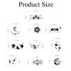 Bowitzki 5pcs Reusable Face Paint Stencils for Body Art Painting Halloween Party Makeup Temporary Tattoos Stencils (Animal Print(A))