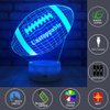 FlyonSea Football lamp, Rugby Ball Bedside Lamp 7 Colors Change + Remote Control with Timer Kids Night Light Optical Illusion Lamps for Kids Lamp As a Gift Ideas for Boys or Kids