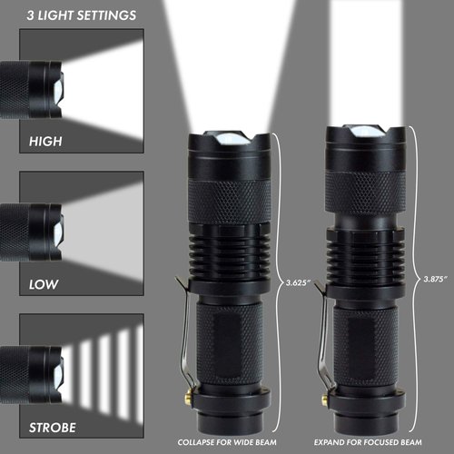 Pocket CREE Mini LED Flashlight / 5 Pack