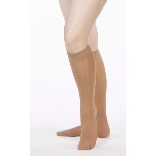 Allegro 15-20 mmHg Essential 16 Sheer Compression Support Hose - Knee High, Closed Toe, Compression Stockings for Women