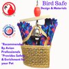 Bonka Bird Toys 1653 Chewy Bag 8" High by 4" Wide Medium Parrot Shredder Forage Cage Toy, Conure, Pionus, Lories, and Similar