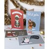 Holiday Greeting Cards with Envelopes and Stickers - Pack of 50 Merry Christmas Notes – 10 Unique Woodland Animals designs, Thick Cardstock, 4X6 Inch in a Sturdy Box, Blank Inside' (Mix)