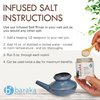 Baraka Infused Sea Salt - Neti Pot Salt for Sinus Rinse & Nose Cleaner, Essential Oil Infused Neti Salt, Nasal Salt w/Virginia Cedarwood, Palmarosa, Green Myrtle, Fir Balsam & Rosemary, 4 oz (1 Pack)