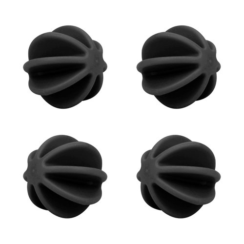 Rohesia Shaker Balls Shaker Bottle Ball Replacement Milkshake Protein Powder Whisk Ball for Shaker Cup Bottle (4 Pcs Black Plastic-A)