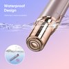 Facial Hair Remover for Women, Painless Womens Facial Hair Remover with 2 Replacement Heads, Lipstick-Sized, USB Rechargeable, Facial Hair Remover for Upper Lip,Chin,Peach Fuzz,Mustache