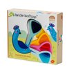Tender Leaf Toys - Peacock Colors - Wooden Colors Learning Toys for Toddlers, Kids, Pre-School Children Activity Game - Gifts, Animal Toy - Early Learning, Play Set with Acrylic Window - Age 18M+