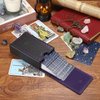 JUXYES PU Leather Tarot Card Protective Case, Moon Pattern Design Tarot Deck Storage Pouch, Tarot Card Holder Tarot Pouch Bag for Playing Cards and Standard Size Tarot Cards Tarot Deck