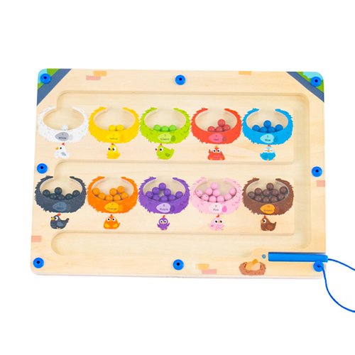 plencell Children's Toys, Christmas Children's Toys,Children's Educational Toy,Wooden Magnetic Counting Toy, Color Sorting Toys,Motor Skills Toys for Boys Girls 2 3 4 5 Years Old